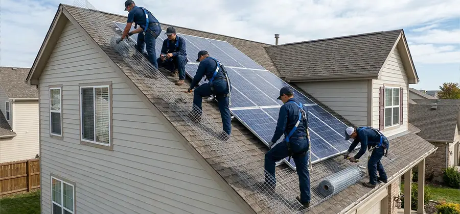 Pigeon Wire for Solar Panels in Ann Arbor